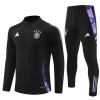 Sudadera De Entrenamiento Alemania Cremallera De Cuarto 2024-25 Negra - Niño